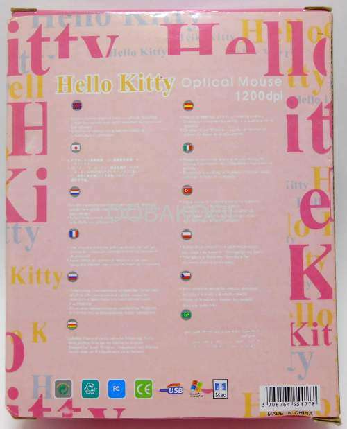 HELLO KITTY / 3D OPTICAL COMPUTER MOUSE / PC & MAC / Left & Right Click + Scroll Function / OobaKool