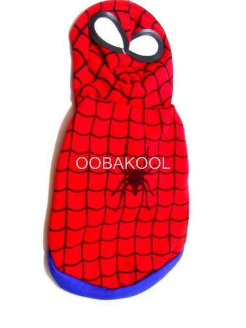 SPIDER DOG + SPIDER CAT / SPIDERMAN PET COSTUME OUTFIT / FITS SMALL HERO HOUND OR CAT / OobaKool