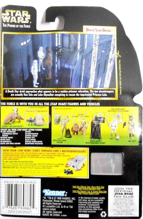 SALE!! STAR WARS / DEATH STAR DROID - MOUSE DROID / 3.75" HASBRO '98 FIGURE / NEW ON CARD / OobaKool