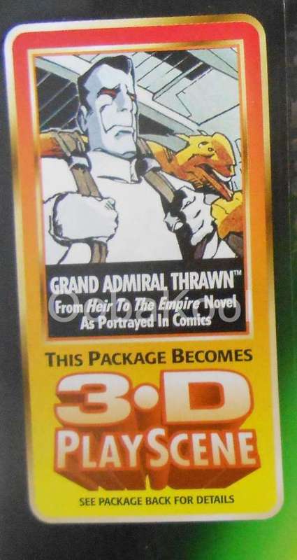 SALE!! -STAR WARS / GRAND ADMIRAL THRAWN / 3.75" HASBRO 1998 FIGURE / NEW ON CARD / OobaKool