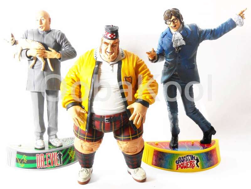 SUPER SALE!! -AUSTIN POWERS / FAT BASTARD / DR EVIL / 2000 MCFARLANE COLLECTOR FIGURE SET / OobaKool