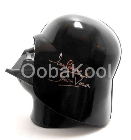 SALE!! -STAR WARS / DARTH VADER AUTOGRAPHED LIFE SIZE HELMET / BY VADER ACTOR DAVE PROWSE / OobaKool