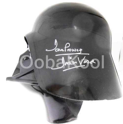 SALE!! -STAR WARS / DARTH VADER AUTOGRAPHED LIFE SIZE HELMET / BY VADER ACTOR DAVE PROWSE / OobaKool