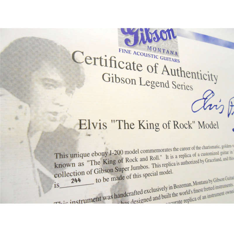 GIBSON J-200 / ELVIS "THE KING" GUITAR / Limited Edition #244 / Super Jumbo Semi Acoustic / OobaKool