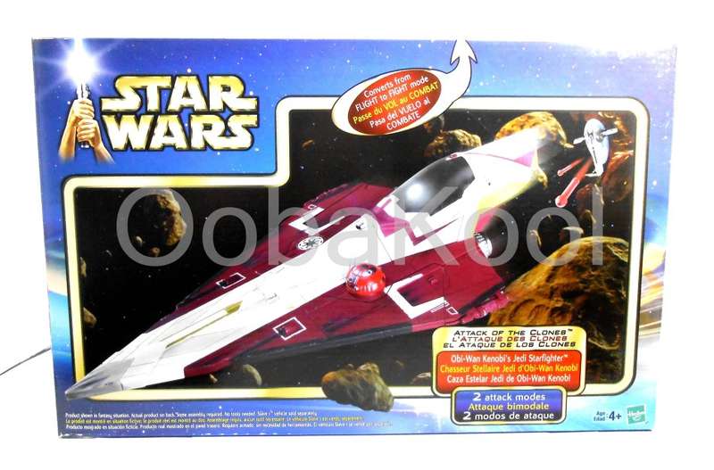 SALE!! - STAR WARS / OBI-WAN KENOBI'S JEDI STARFIGHTER / 2001 HASBRO VEHICLE / OobaKool