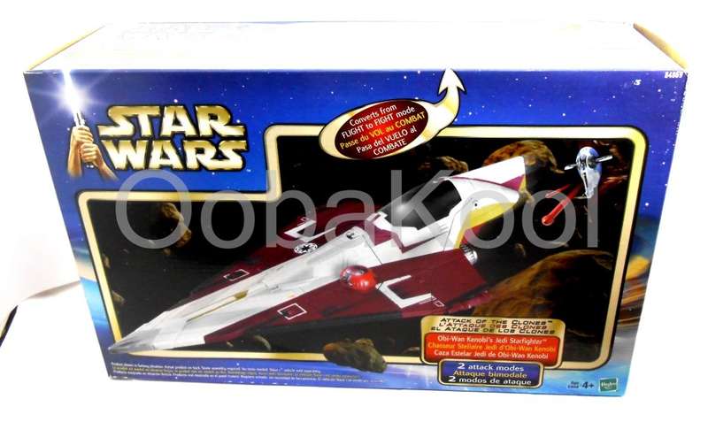 SALE!! - STAR WARS / OBI-WAN KENOBI'S JEDI STARFIGHTER / 2001 HASBRO VEHICLE / OobaKool