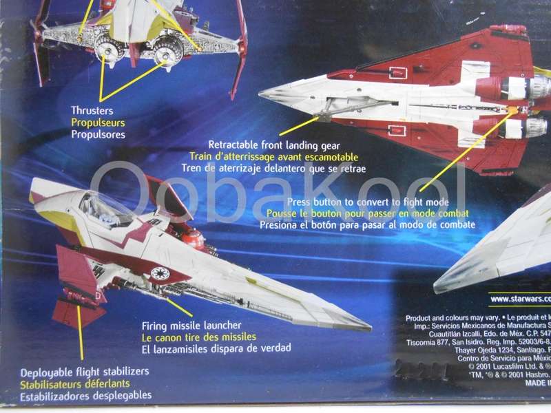 SALE!! - STAR WARS / OBI-WAN KENOBI'S JEDI STARFIGHTER / 2001 HASBRO VEHICLE / OobaKool