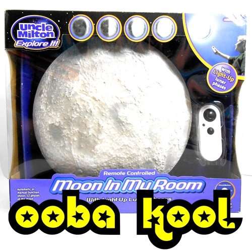 MOON IN MY ROOM / UNCLE MILTON - REMOTE CONTROLLED LIGHT-UP MOON / OobaKool