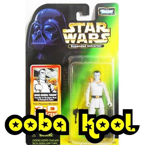 SALE!! -STAR WARS / GRAND ADMIRAL THRAWN / 3.75" HASBRO 1998 FIGURE / NEW ON CARD / OobaKool