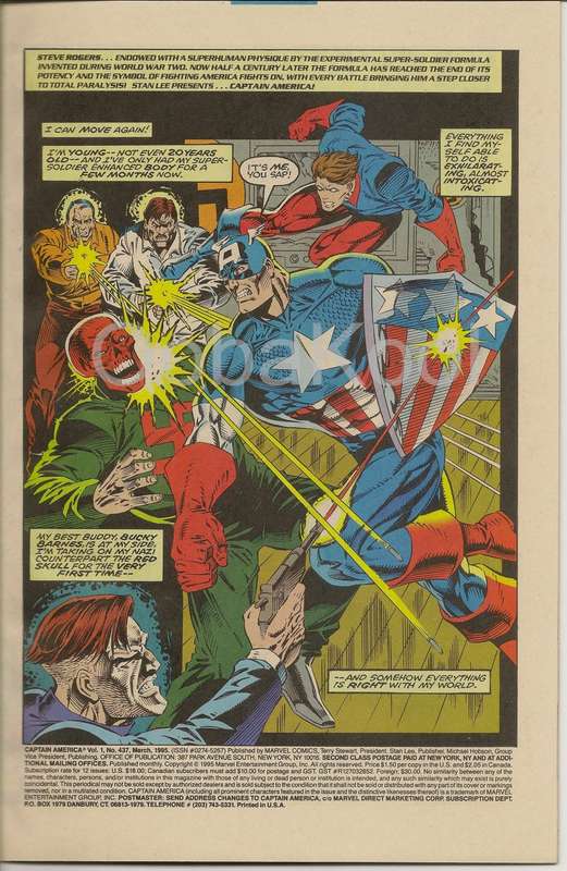 CAPTAIN AMERICA / IF I SHOULD DIE BEFORE I WAKE / MARVEL COMICS #437 MARCH 1995 / OobaKool Comics