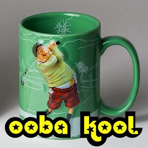 GUILLERMO FORCHINO COMIC ART / THE GOLFER MUG / OobaKool Official Forchino Model