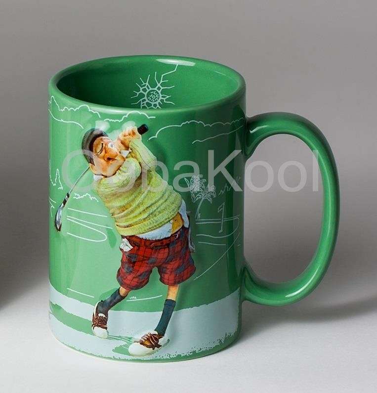 GUILLERMO FORCHINO COMIC ART / THE GOLFER MUG / OobaKool Official Forchino Model