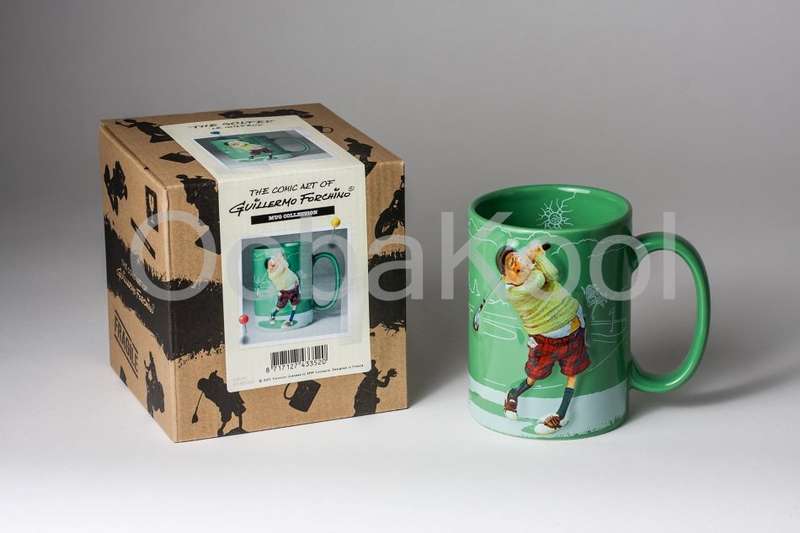 GUILLERMO FORCHINO COMIC ART / THE GOLFER MUG / OobaKool Official Forchino Model