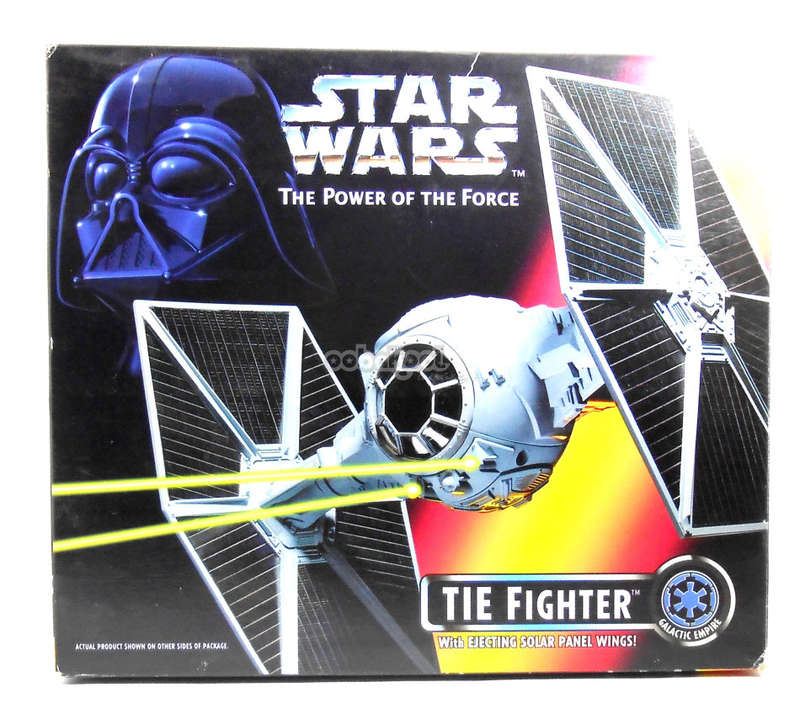 SALE!! - STAR WARS / TIE FIGHTER WITH EJECTING SOLAR PANEL WINGS / 1995 KENNER / BIB / OobaKool