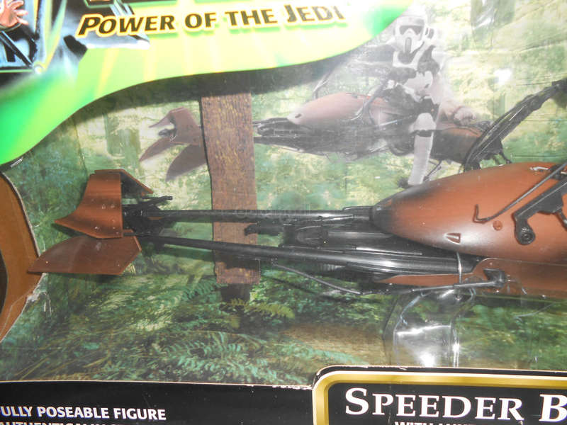 Star Wars / Speeder Bike with Luke Skywalker / 2001 Hasbro POTF 12 Inch Figure + Vehicle / NIB