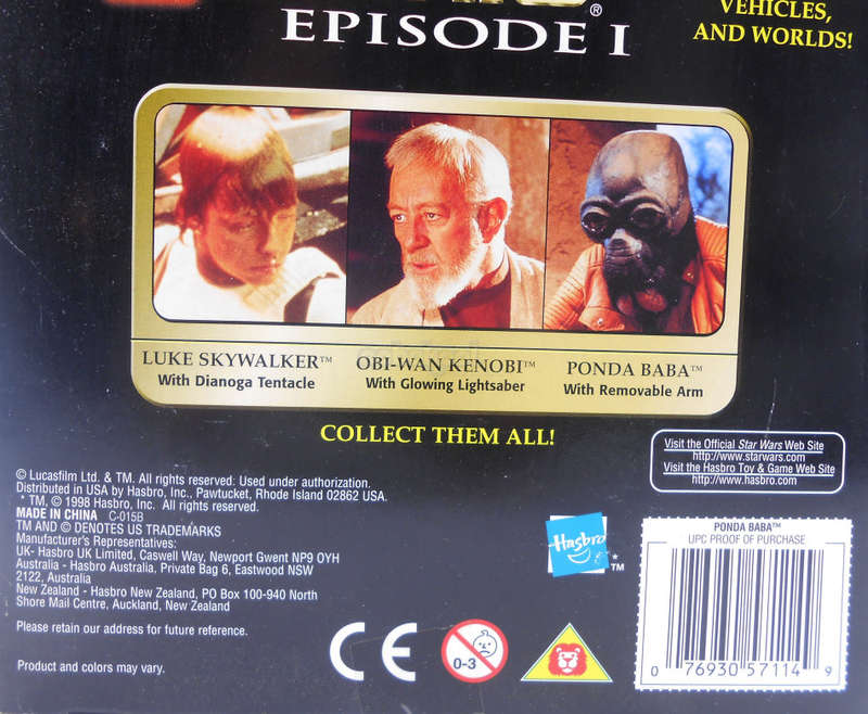 Star Wars / Ponda Baba with Removable Arm / POTF Collection / 1998 Hasbro 12" Poseable Figure / NIB