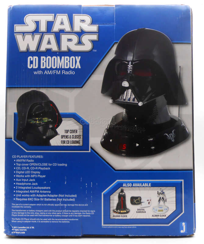 Star Wars / Darth Vader CD Boombox AM/FM Radio / Jazwares 2011 Lucas Film / NIB / EXTREMELY RARE!!