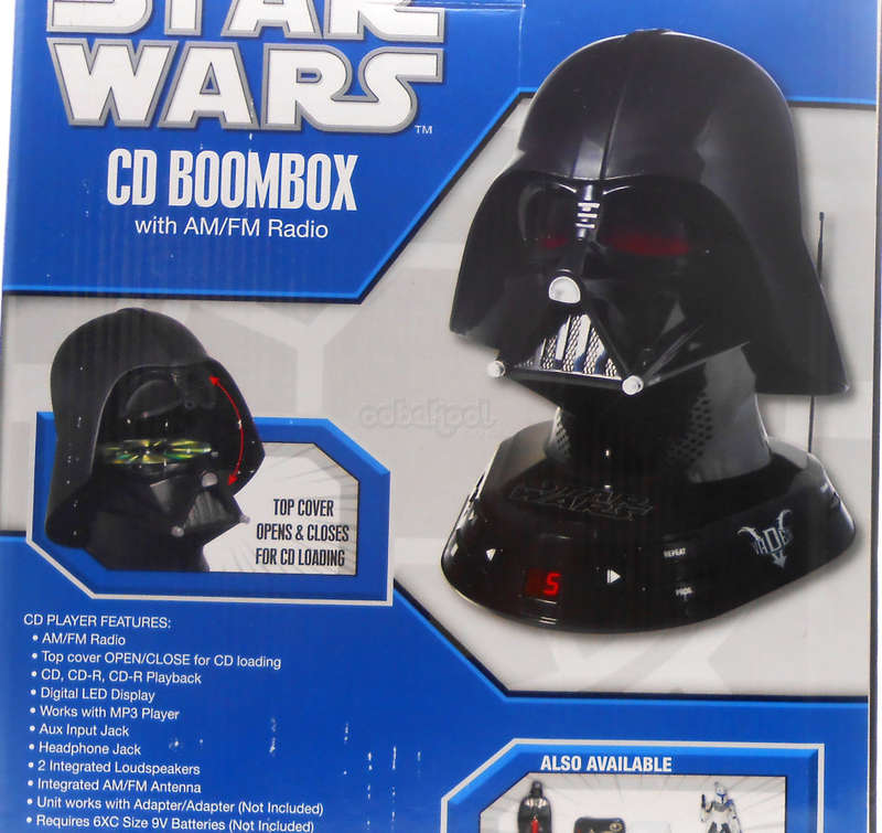 Star Wars / Darth Vader CD Boombox AM/FM Radio / Jazwares 2011 Lucas Film / NIB / EXTREMELY RARE!!