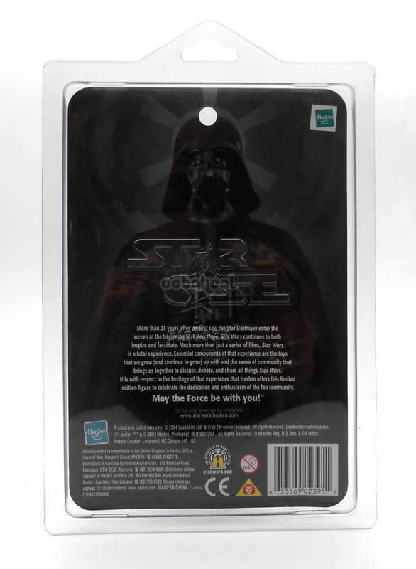 Star Wars / Darth Vader / Ltd Edition Fan Figure / 2004 Hasbro 3.75" Action Figure / MOC