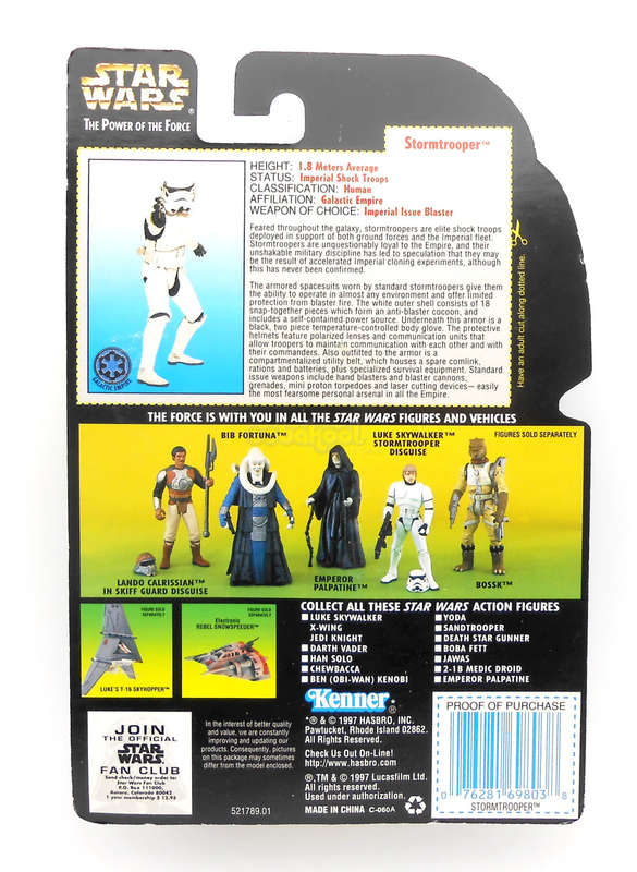 Star Wars / Stormtrooper / POTF Collection / 1997 Kenner 3.75 Inch Action Figure / MOC
