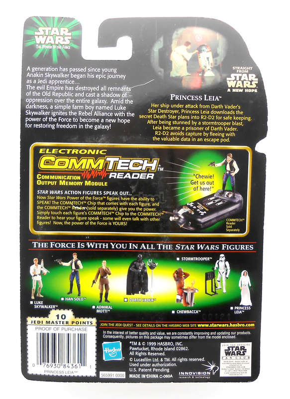 Star Wars / Princess Leia with Sporting Blaster / POTF / 1999 Hasbro 3.75" Action Figure / MOC