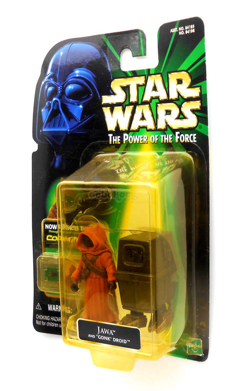 Star Wars / Jawa + Gonk Droid / POTF Collection / 1999 Hasbro 3.75 Inch Action Figure / MOC