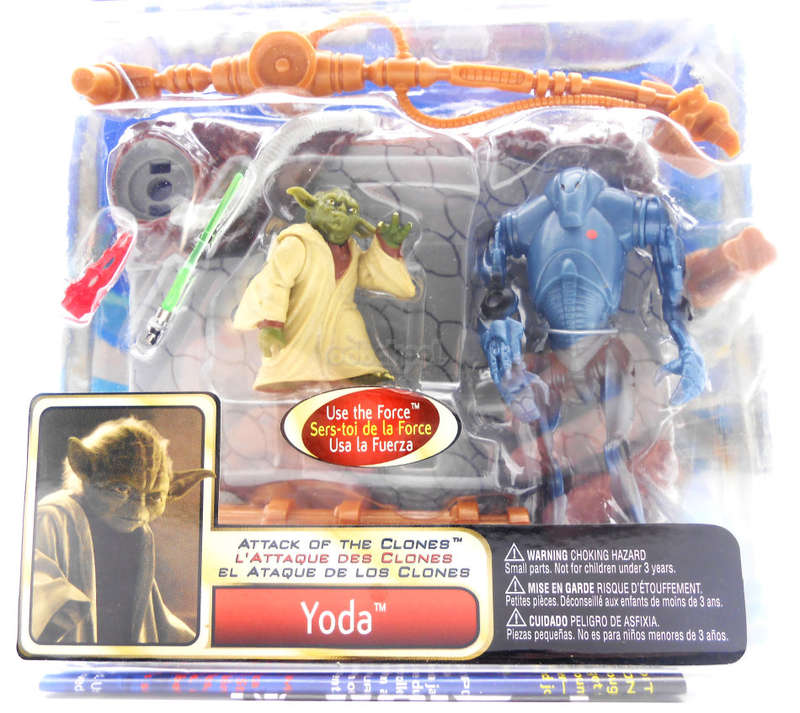 Star Wars / Yoda / Attack Of The Clones / 2002 Hasbro 3.75" Series Action Figure / MOC