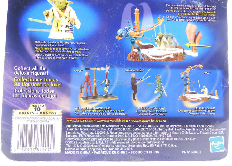 Star Wars / Yoda / Attack Of The Clones / 2002 Hasbro 3.75" Series Action Figure / MOC