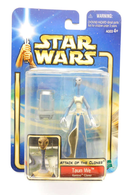 Star Wars / Taun We Kamino Cloner / Attack Of The Clones / 2002 Hasbro 3.75" Series / MOC