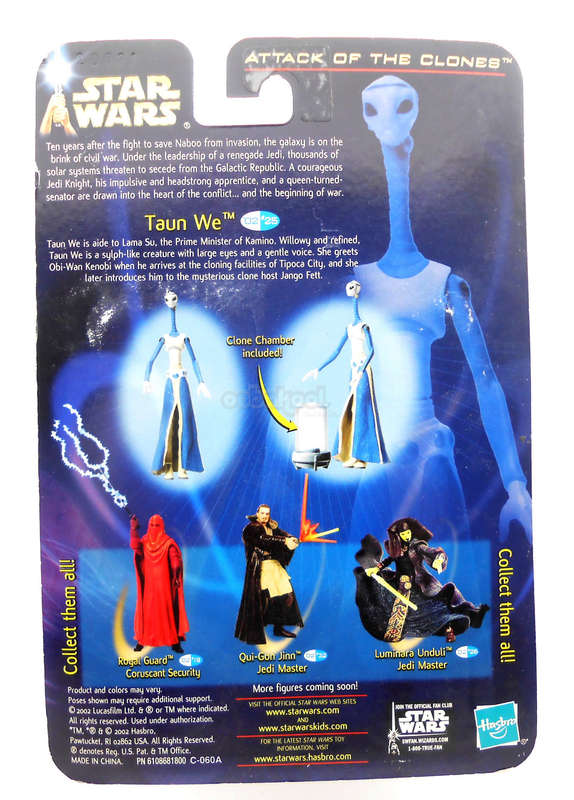 Star Wars / Taun We Kamino Cloner / Attack Of The Clones / 2002 Hasbro 3.75" Series / MOC