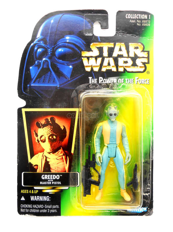 Star Wars / Greedo / POTF Collection / 1995 Kenner 3.75 Inch Action Figure / MOC