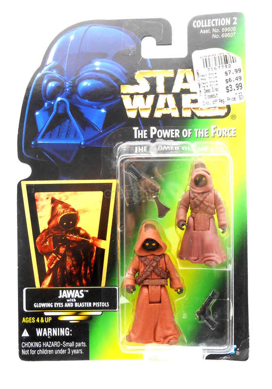 Star Wars / Jawas with Glowing Eyes / POTF Collection / 1996 Kenner 3.75" Action Figure / MOC