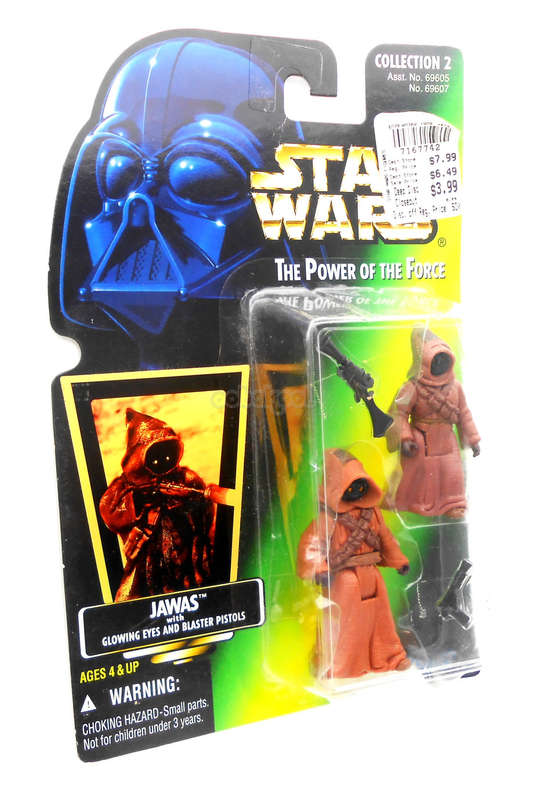 Star Wars / Jawas with Glowing Eyes / POTF Collection / 1996 Kenner 3.75" Action Figure / MOC