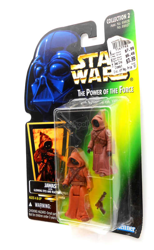 Star Wars / Jawas with Glowing Eyes / POTF Collection / 1996 Kenner 3.75" Action Figure / MOC