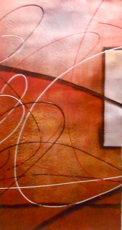 Seasons Abstract / 5-Piece Mega Oil Painting On Canvas / Unframed / STOCK CLEARANCE!!!!