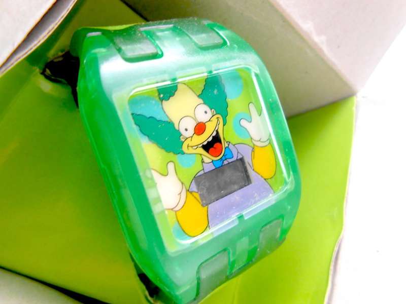 The Simpsons / Krusty "Hey Kids! It's story time!" / Official TALKING WATCHES 2002 Limited Edition