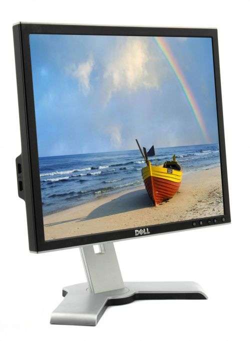 3 x Dell 1908FPT UltraSharp Black 19" LCD Monitors Adjustable Height - Tilt, Height, Swivel