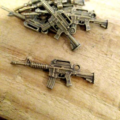 CLEARANCE SALE | 9 X Machine Gun Charms | Multi-use