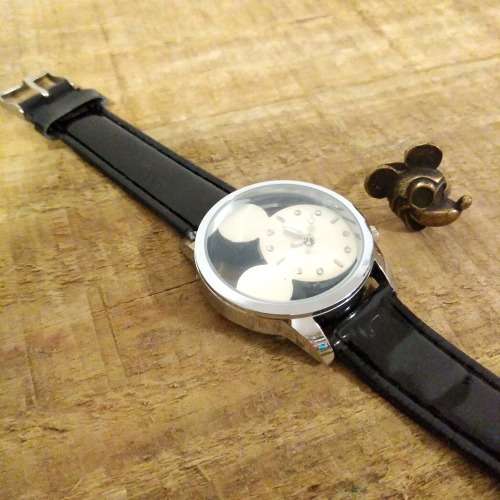 CLEARANCE SALE | Mickey Mouse Watch with Black Strap + Mickey Mouse Ring | Gift Set