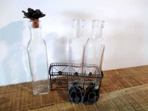 CLEARANCE SALE | Unbeatable Value | Stunning Vintage Floral Glass Jar and Condiments Set