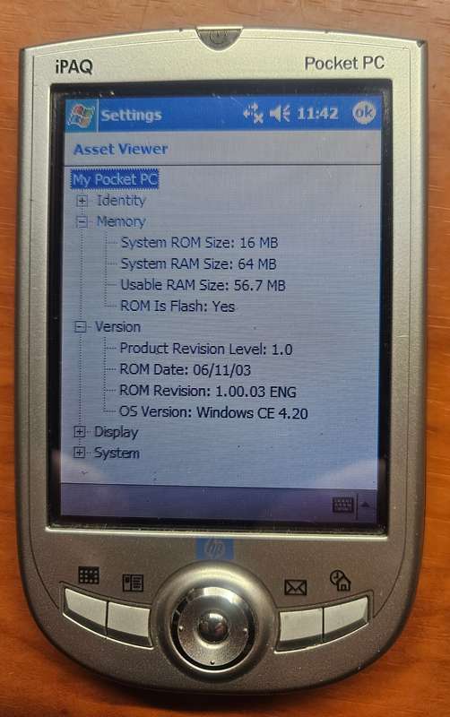 Vintage HP iPAQ h1930 Windows CE PDA (2003)