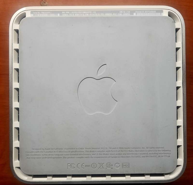 Mac Mini 2006 - Upgraded -Win 10 & OSX 10.6 dual boot