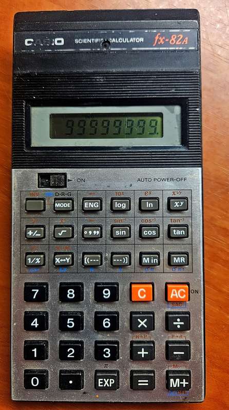 Vintage Casio fx-82A Scientific Calculator (1985 Made in Japan)