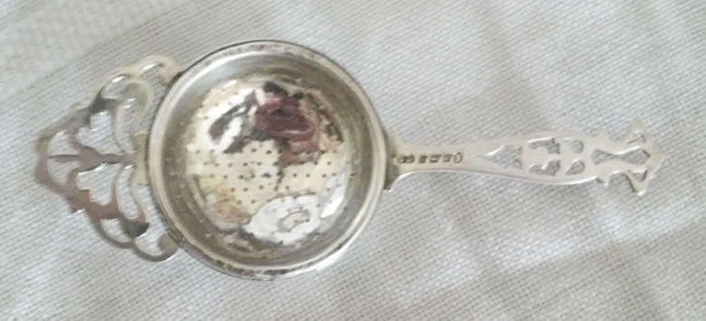 SILVER TEA STRAINER