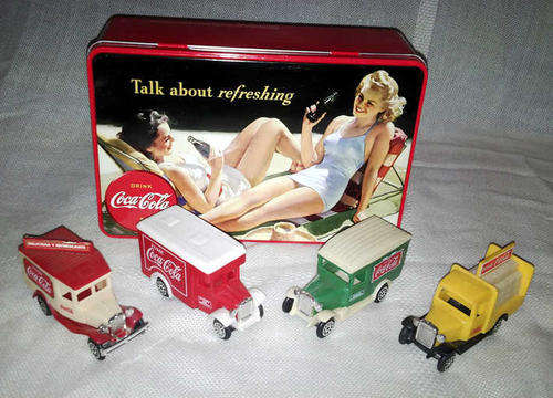 COCA COLA TIN & CARS