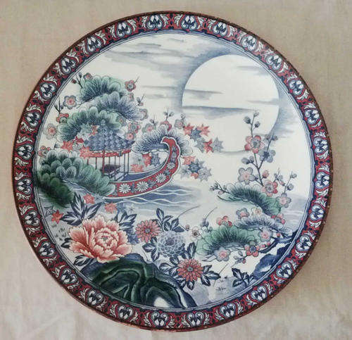VERY LARGE IMARI WALL PLATE