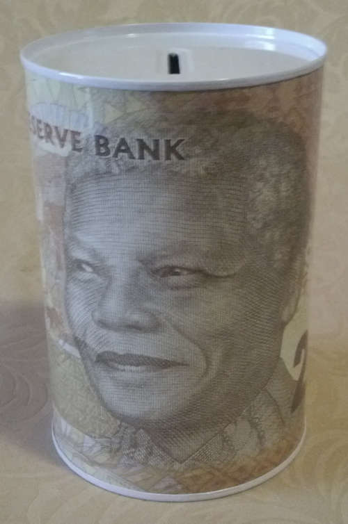 MADIBA / NELSON MANDELA R20-NOTE METAL SAVINGS TIN