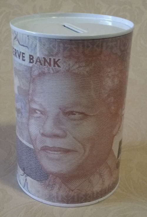 MADIBA / NELSON MANDELA R50-NOTE METAL SAVINGS TIN