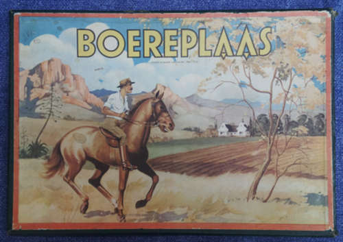 A REAL TREASURE FOR THE COLLECTOR - VERY OLD "BOEREPLAAS" BOARD GAME - STILL IN POUNDS