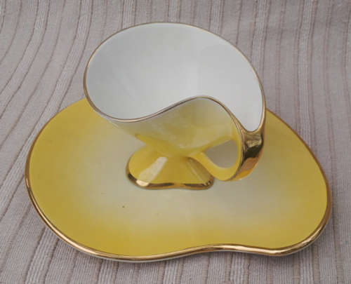 "VIBI OF TURIN" ITALIAN PORCELAIN CUP & SAUCER
